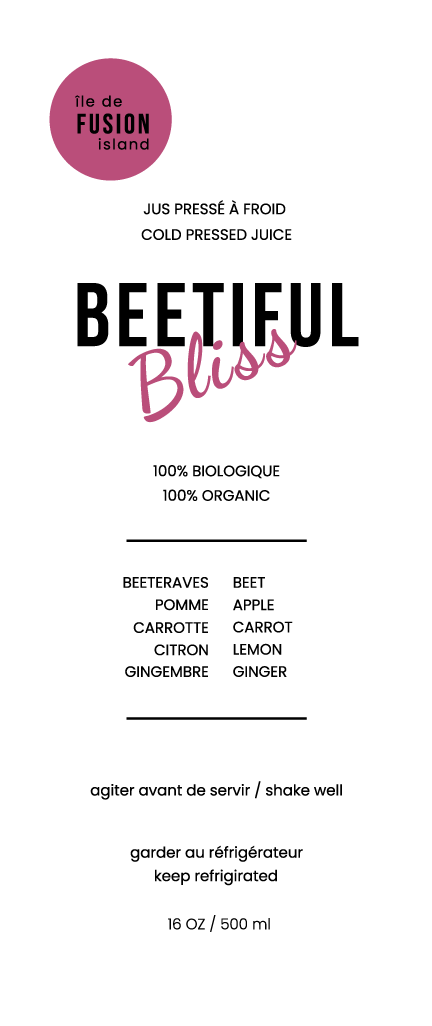 Island Juice Bliss packaging